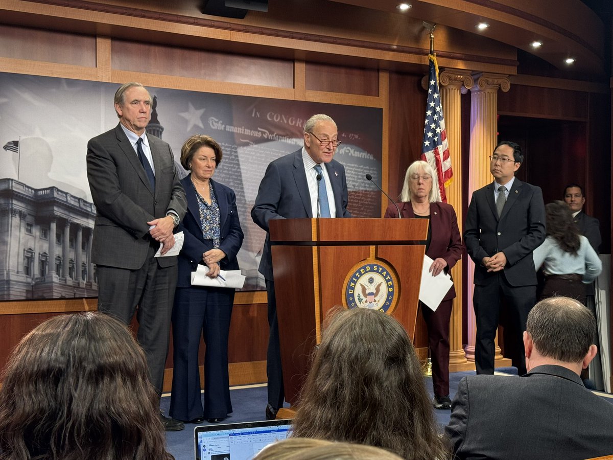 “This decision is lawless, dangerous, cruel. It’s illegal…this is project 2025 by another name.”

Schumer on federal grant/funds halt. He says he spoke to NY State AG who is already prepping for legal action.