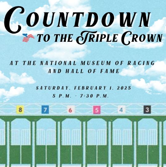 Capital Region Chamber (@capregchamber) on Twitter photo This Saturday: <a href="/nmrhof/">National Museum of Racing and Hall of Fame</a> hosts “Countdown to the Triple Crown” fundraiser.
Scheduled exactly three months prior to the 151st Kentucky Derby, the event will feature more than 150 silent auction items and an online auction of unique items and experience packages.
Full details: This Saturday: <a href="/nmrhof/">National Museum of Racing and Hall of Fame</a> hosts “Countdown to the Triple Crown” fundraiser.
Scheduled exactly three months prior to the 151st Kentucky Derby, the event will feature more than 150 silent auction items and an online auction of unique items and experience packages.
Full details: