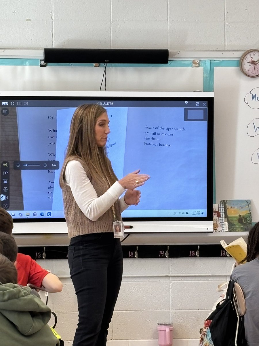 Excellent discussions and use of our knowledge of elements of poetry in Mrs. Grobe’s 4th grade class this morning. #weststory
