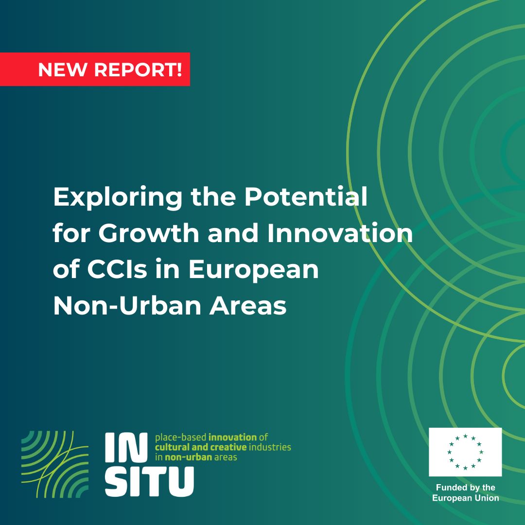 🚨 New IN SITU report out now! 🚀
Get insights into the growth and innovation potential of Creative and Cultural Industries (CCIs) 📊
Read it here 👉 buff.ly/4hbfYCJ 

#INSITUCulture #CCI #Innovation #CreativeEconomy #Report #Growth
