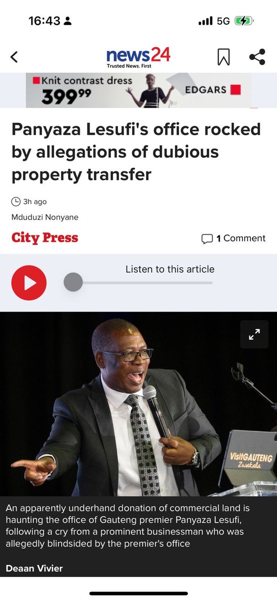 Lesufi's tweet image. #TryHarder! I was NOT the Premier of Gauteng Province in 2011 and why are you using my photo and name baffles me 🤷‍♀️ Aretse!
