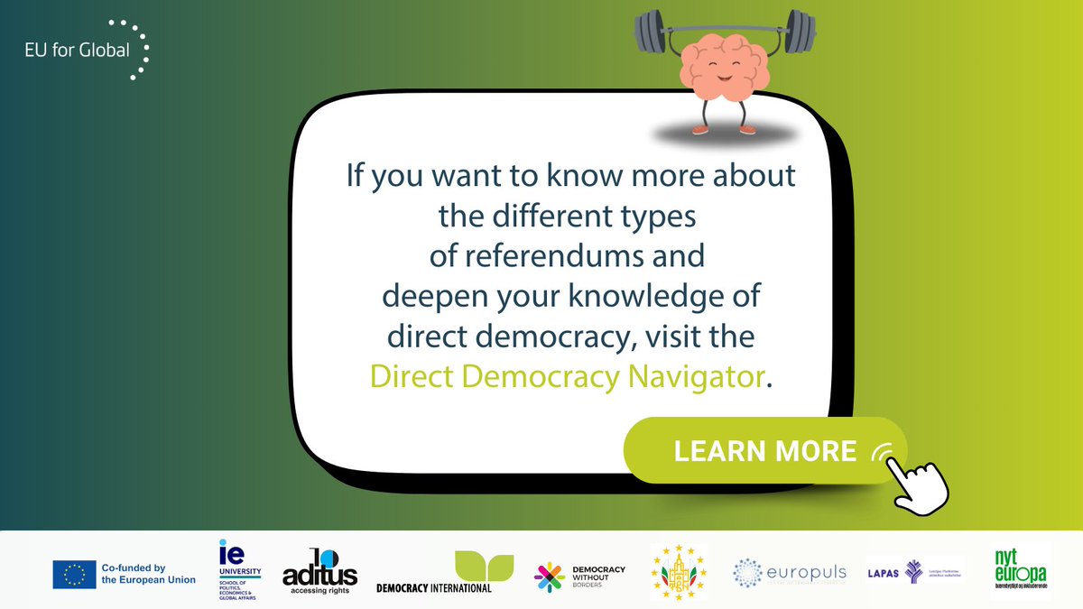 democracy_intl's tweet photo. 🌍Direct democracy empowers citizens to shape the future✨

At @democracy_intl, we believe every voice matters. Explore resources to engage, advocate, and create change in your community and beyond. Let’s build a stronger democracy together! 💪✨ 

#EU4Global #CERV #EUintheWorld https://t.co/pwbrz56BjU