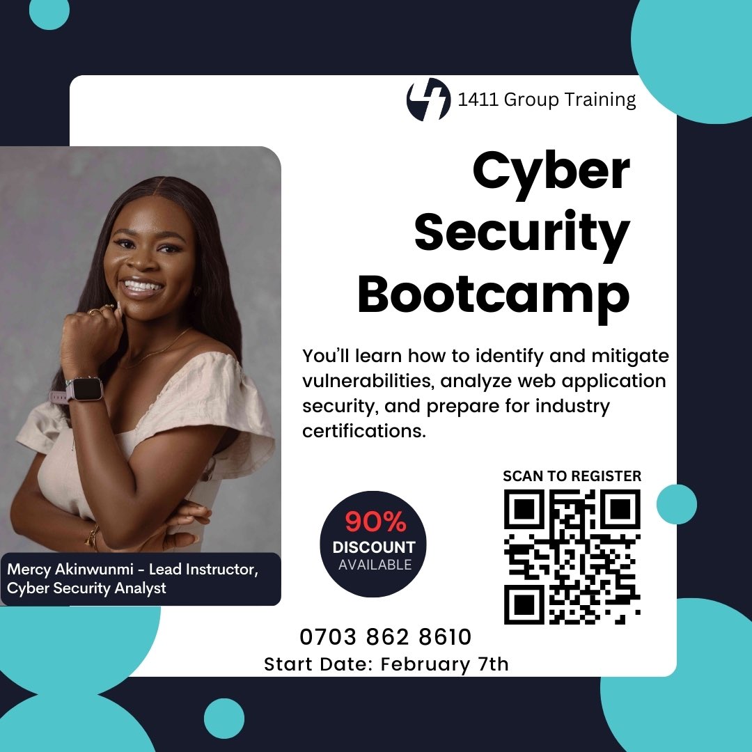 thatcyberbabe's tweet photo. Excited to announce I'll be leading a cybersecurity boot camp with @1411Group! 

Join me to learn, unlearn &amp; relearn together!

 Here is the signup form link: 
https://t.co/id89c3k5qM

#CyberSecurity #BootCamp #1141Group #LearnTogether" https://t.co/xUnUztzll3