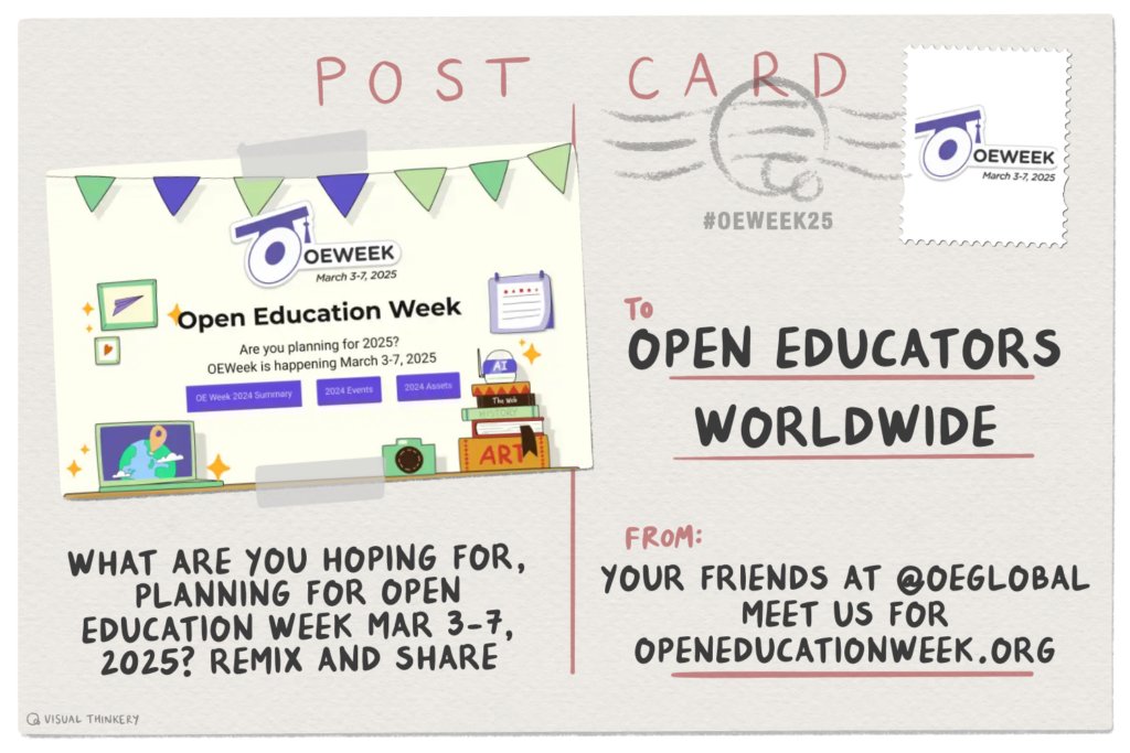 OpenEdGlobal's tweet image. The international celebration of #openeducation is back! 

#OEWeek—from 3-7 March—connects hundreds of #openeducators who showcase and share their innovations in collaboration with students, technologists, and faculty. 

💡 Share it with the world ... organise your OEWeek event…