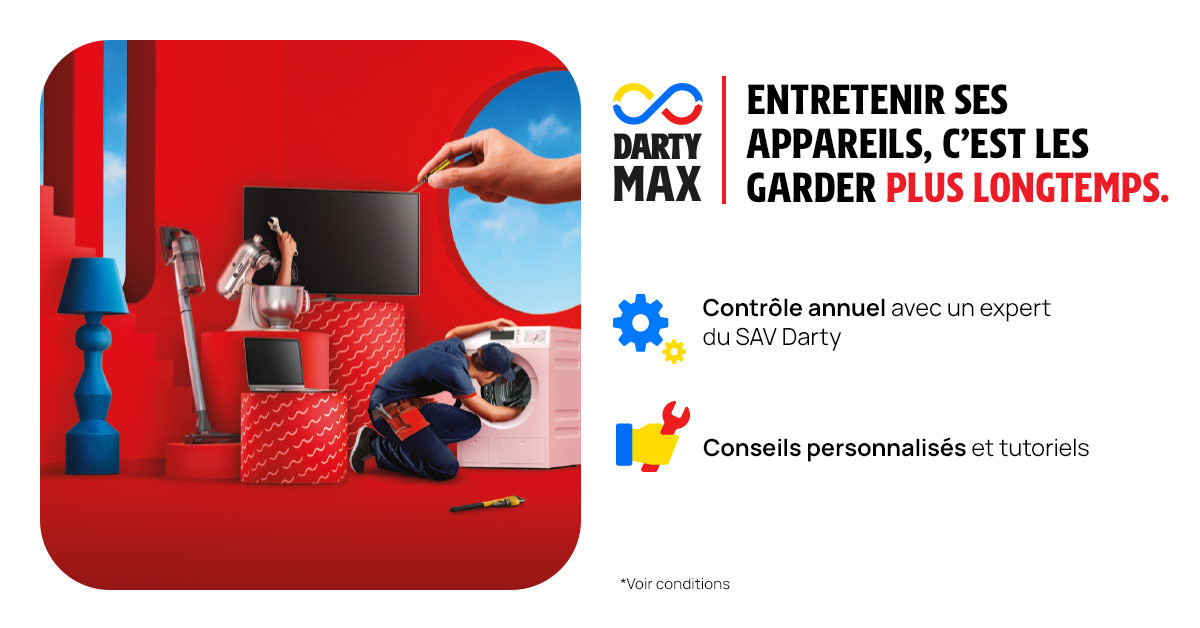 Darty_Officiel's tweet photo. #DartyMax 🛠️ Prolongez la vie de vos appareils ! Découvrez le service ici 👉 https://t.co/spArnOGAhR https://t.co/aaHTCBF4QQ