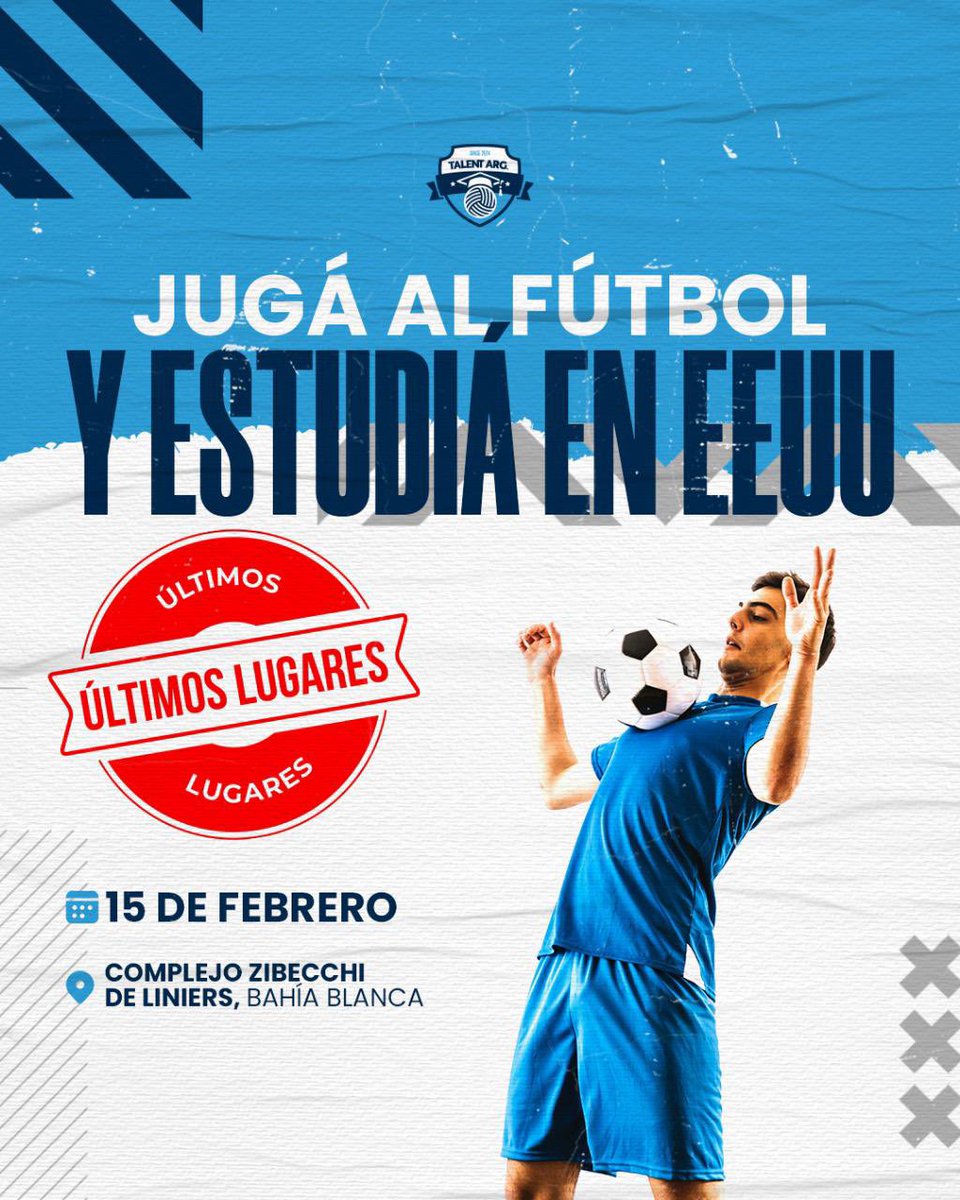 fernandezsolari's tweet photo. No te pierdas esta oportunidad única de estudiar mientras haces el deporte que más te gusta ⚽️📚🇺🇸 
Desde @talent_arg  te ayudaremos a hacer tu sueño realidad . https://t.co/uThfT80laO