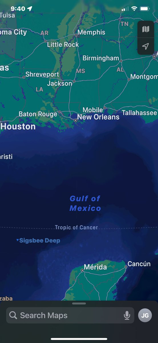 jamiedgreening's tweet photo. It is a symptom of our current strange, juvenile world that I felt I needed to check the maps app to make sure the #GulfofMexico was still there. https://t.co/9AtDn3siE2