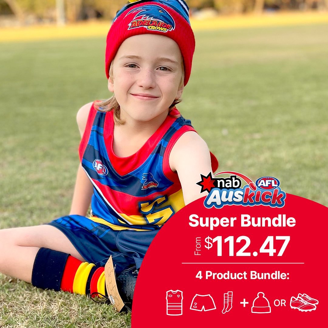 Get Your Kids Geared Up for Auskick! This year, we’re excited to introduce our value bundle tailored for Auskick families. Explore our Auskick bundle page to get your kids ready for the field in style!#yourteamyourstyle