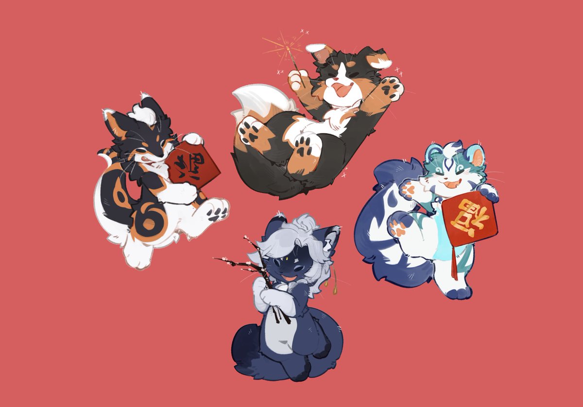 Happy Chinese New Year!
2025新年快乐～
🎨：<a href="/Zhaxia_w/">酱油味炸虾🍤</a>