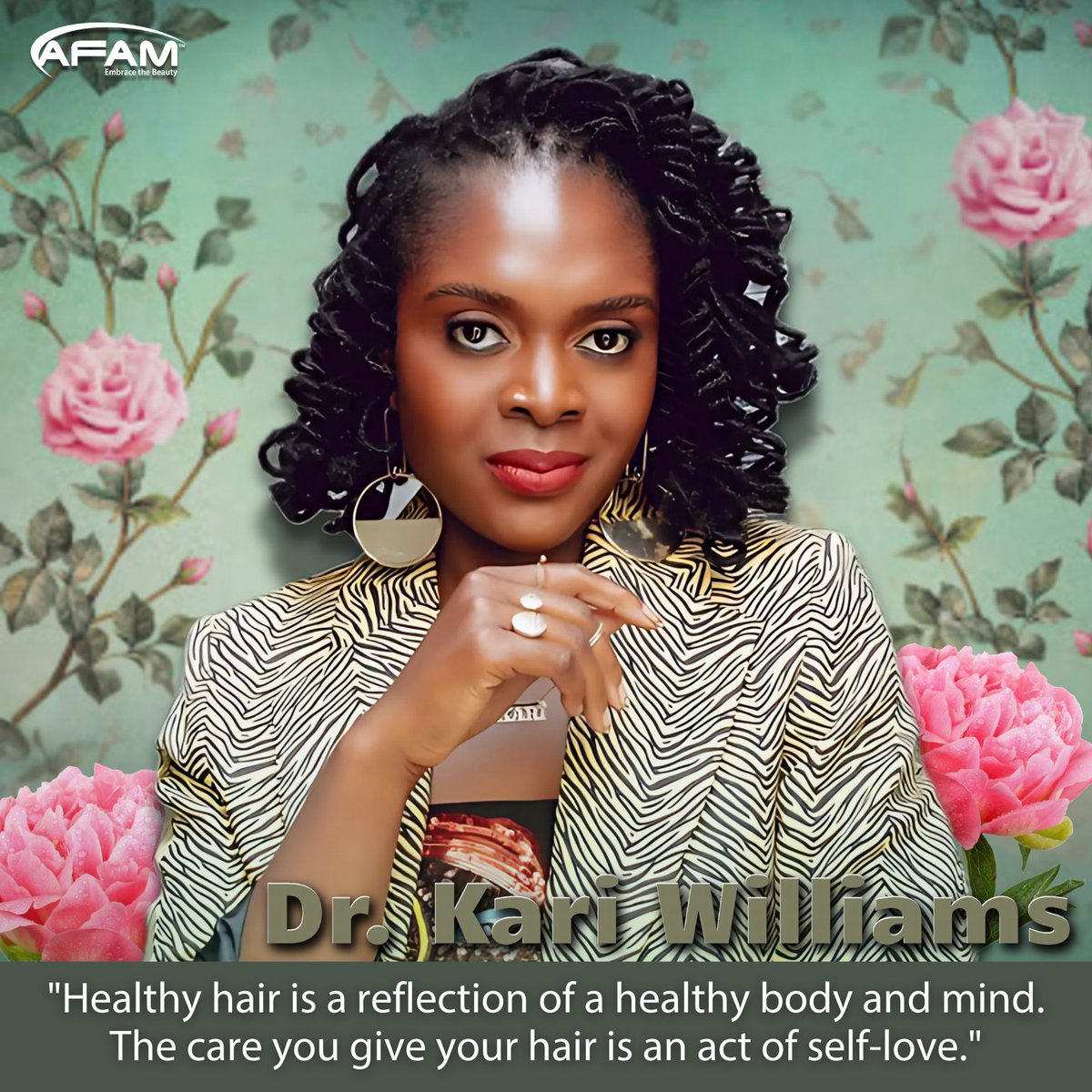afamconceptinc's tweet photo. Dr. Kari Williams is a well-known trichologist who emphasizes the importance of both physical and emotional well-being in hair health.

👑 What’s your vision for the future of Black beauty? Share your thoughts below! 💬
.
.
#africanamericanhistory  #blackhistory #blackexecellence https://t.co/rMd5GyNf28