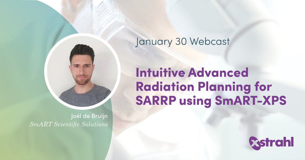 There’s still time to register for Thursday’s webcast with Joël de Bruijn, R&amp;D Engineer at SmART Scientific Solutions. We will discuss SmART-XPS, a Treatment Planning Software developed and optimised for use on the SARRP platform, and show how SmART-Contour further increases