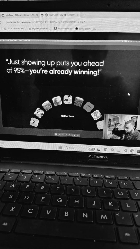 vikTech04's tweet image. Day - 0
#Live cohort with Sheryians sheryians Coding School!