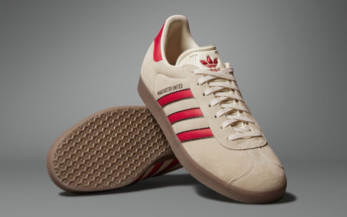 Manchester United x adidas Gazelle Terrace が発売予定。ヒールと