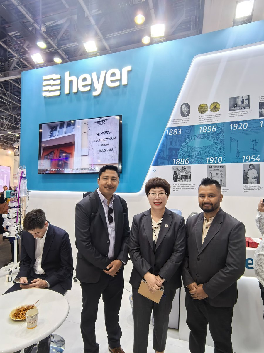 AeonmedC's tweet photo. Heyer Medical AG at Arab Health 2025 - Day 2
Excited to share more from Arab Health 2025! Today, we're highlighting our new homecare products: the CPAP and BiPAP devices. https://t.co/9cxTxTOGSO