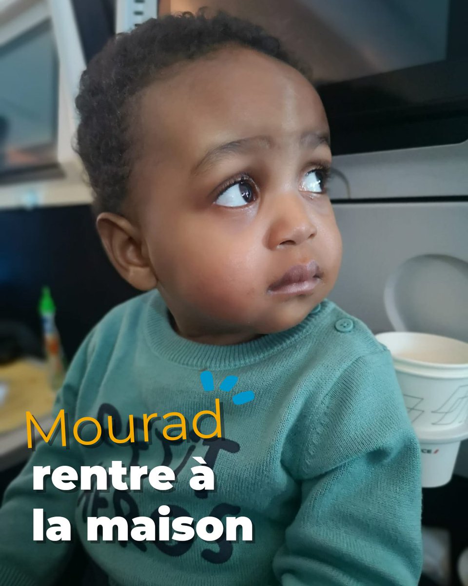 chainedelespoir's tweet photo. ✨ Arrivé début novembre 2024 en France avec nos amis d’@ONG_ASF, le petit Mourad, 2 ans, est rentré il y a quelques jours aux #Comores. Il y a retrouvé sa famille avec un ❤️ tout neuf suite à son #opération réussie au @CHUBordeaux ✨ https://t.co/uqsavOzdAm