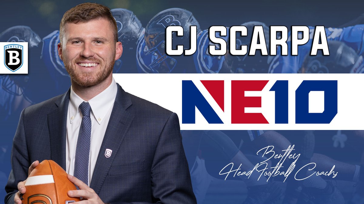 The NE10 (@thenortheast10) on Twitter photo 𝐌𝐎𝐕𝐈𝐍𝐆 𝐎𝐍 𝐔𝐏 📈
<a href="/BentleyFalcons/">Bentley Athletics</a> promote a familiar face to lead their football program, as CJ Scarpa has been named the next head coach🏈
🔗: tinyurl.com/b7nmpxuh
#NE10EMBRACE | #NCAAD2 | #D2FB 𝐌𝐎𝐕𝐈𝐍𝐆 𝐎𝐍 𝐔𝐏 📈
<a href="/BentleyFalcons/">Bentley Athletics</a> promote a familiar face to lead their football program, as CJ Scarpa has been named the next head coach🏈
🔗: tinyurl.com/b7nmpxuh
#NE10EMBRACE | #NCAAD2 | #D2FB