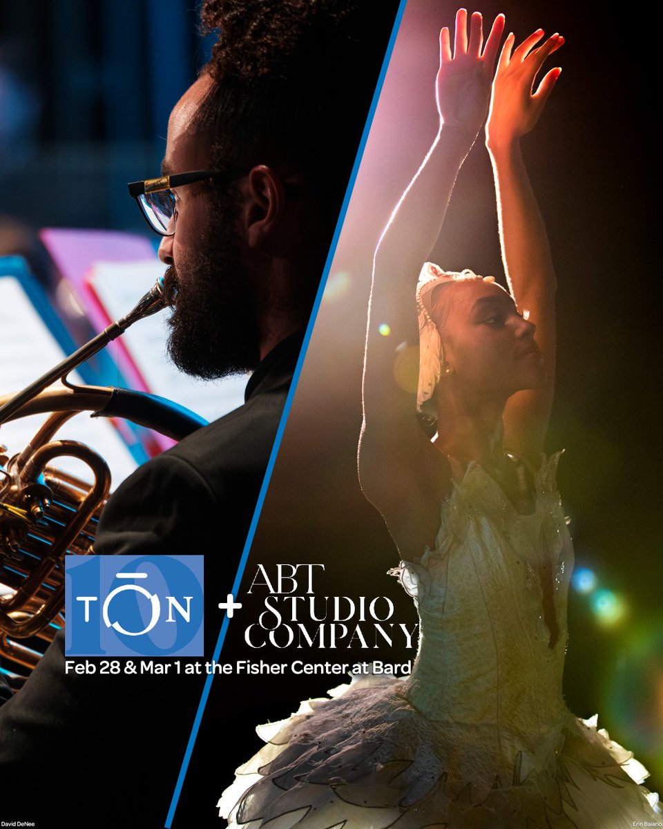 The Orchestra Now (@theorchnow) on Twitter photo TŌN welcomes the dancers of <a href="/ABTBallet/">American Ballet Theatre</a> Studio Company to <a href="/fisherctrbard/">Fisher Center at Bard</a> for our spring benefit, Feb 28 & Mar 1! Enjoy works by Jerome Robbins, George Balanchine, and others set to music performed live by a full symphony orchestra. Tickets & info at ton.bard.edu/events/ton-abt/ TŌN welcomes the dancers of <a href="/ABTBallet/">American Ballet Theatre</a> Studio Company to <a href="/fisherctrbard/">Fisher Center at Bard</a> for our spring benefit, Feb 28 & Mar 1! Enjoy works by Jerome Robbins, George Balanchine, and others set to music performed live by a full symphony orchestra. Tickets & info at ton.bard.edu/events/ton-abt/