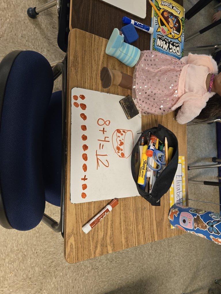 CSCElemAACPS's tweet photo. Ms. Ricucci's 1st graders are mathematicians! They have various ways to solve addition problems.#TheFlocksThatRocks #BelongGrowSucceed https://t.co/h5S11LAuvz