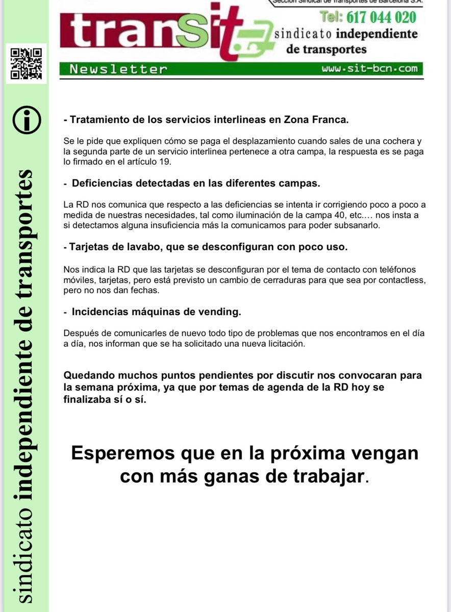 Menuda chapuza de traslado. Una empresa de transporte, que no quiere dar servicio a sus trabajadores.