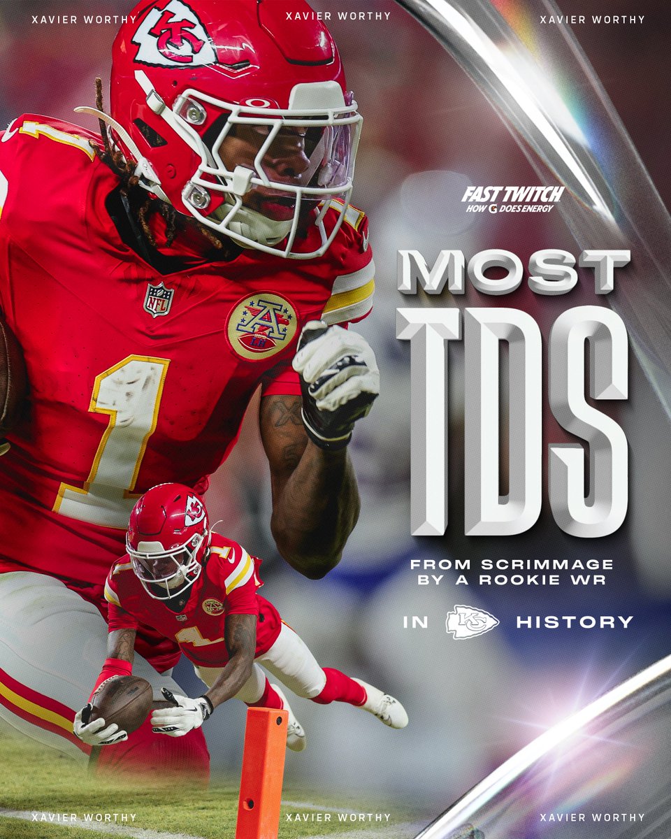 Chiefs's tweet image. X marked his spot in the record books 💪