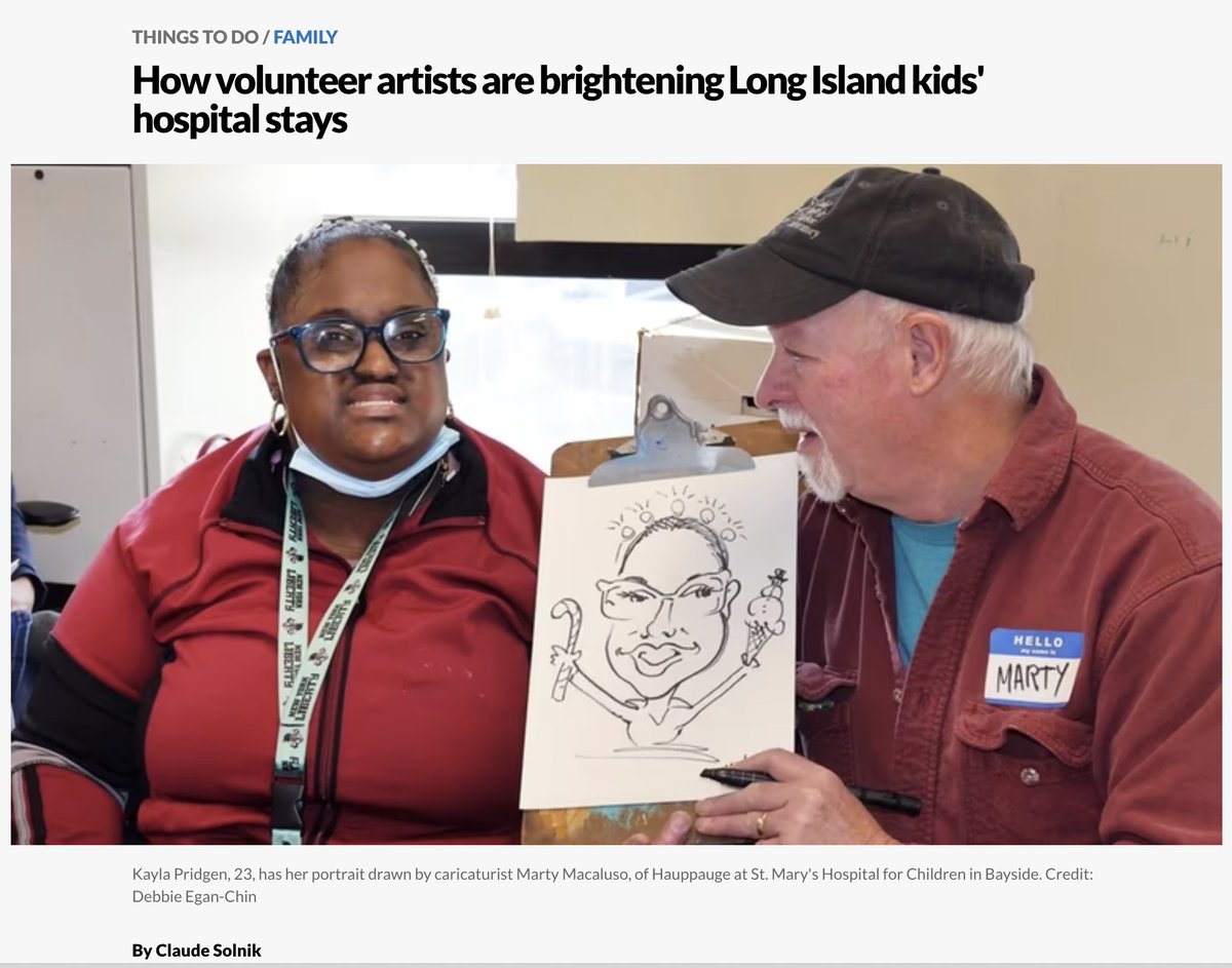 Proud to share this <a href="/Newsday/">Newsday</a> feature, highlighting our work with <a href="/StMarysKidsNY/">St. Mary's Kids</a>! We've been heading to this wonderful Bayside, Long Island hospital for over 16 years &amp; love hosting our free arts events there. 

On stands now or subscribers can access here:
newsday.com/lifestyle/fami…