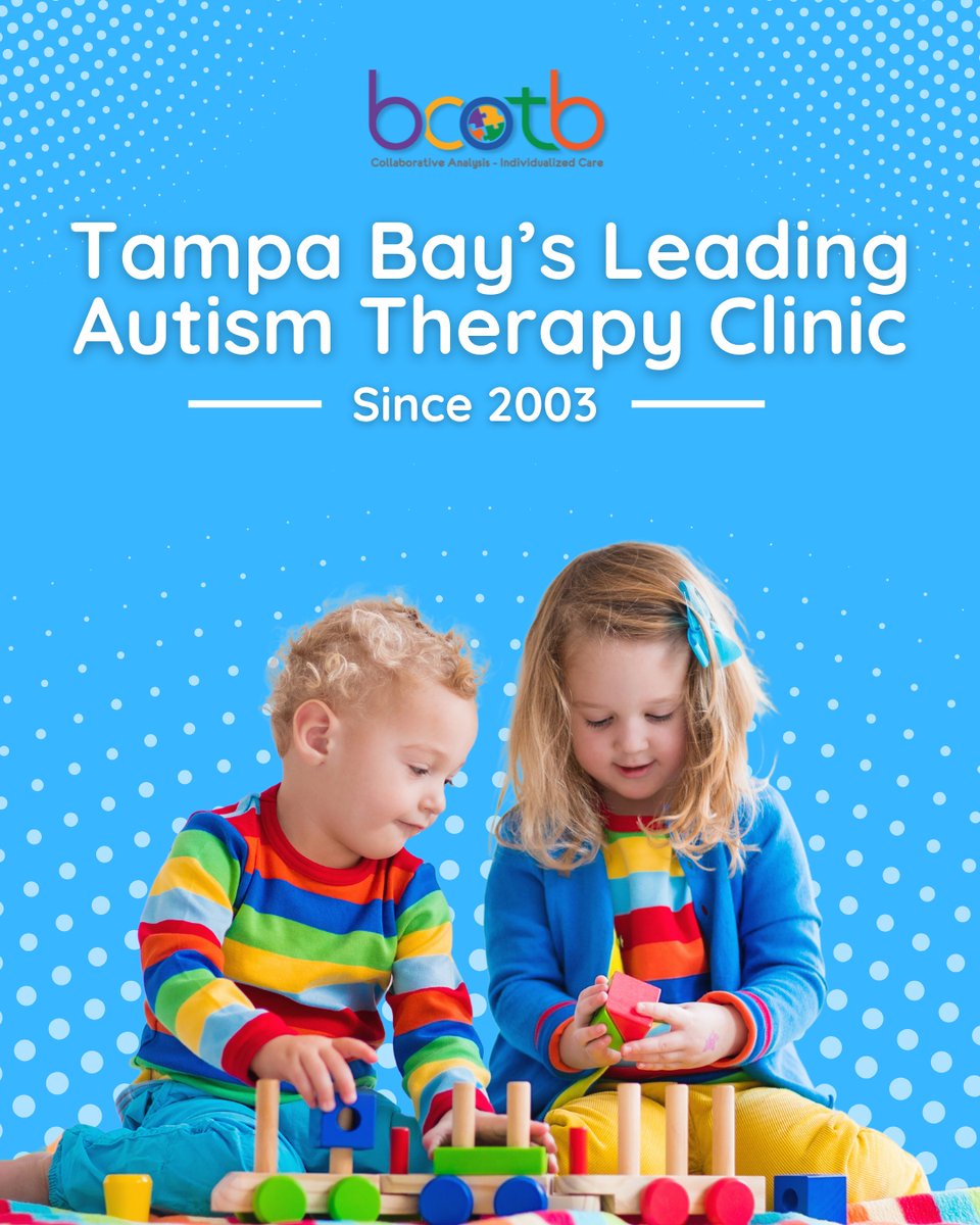 ABATherapy's tweet photo. Our team at BCOTB have been serving the Tampa Bay area since 2003! 🌟 We are proud to be a part of this amazing community, and helping brighten the lives of each child. 

#BCOTB #TampaBay #ABATherapy #AutismServices #AutismAwareness https://t.co/F1LNqA8Pua