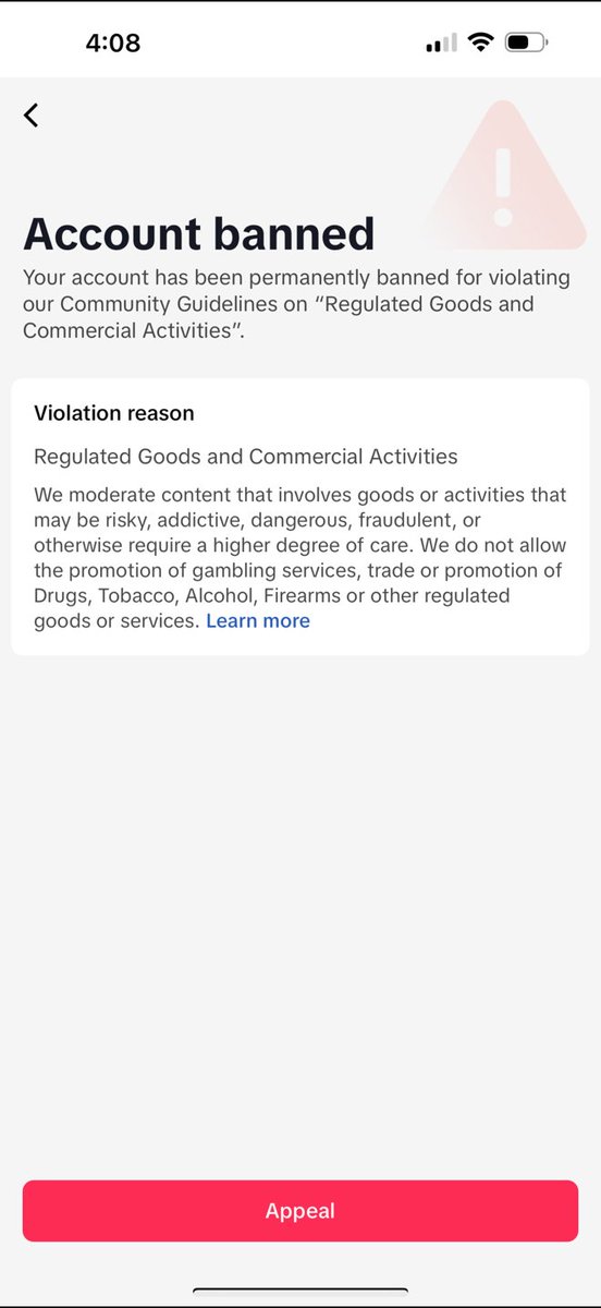 JoeHolka's tweet photo. @TikTokSupport @TikTok_us @TikTokCreators

My account @ https://t.co/Vce2B4xVKh was banned for “Regulated Goods & Commercial Activities,” but my content is fantasy sports & player analysis—fully compliant with TikTok guidelines.

I appealed on Dec 30th, but I haven’t heard back. The results were supposed to go to droparmy3@gmail.com, but it’s been 30 days with no response.

I’ve also had many impersonator accounts, so I’m concerned my account was flagged by mistake. Can someone review this and provide an update?

Appreciate your help! 🙏