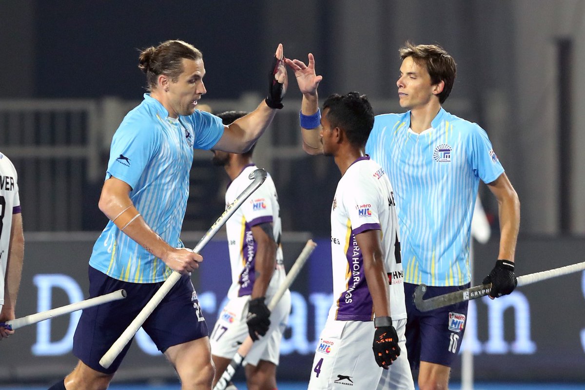 TeamGonasika's tweet photo. Victor Charlet delivers! 

 His goal for the team is a masterstroke. 

Let’s win the match! 

#TeamGonasika #GoGoGonasika #HeroHIL #HockeyKaJashn #HockeyIndiaLeague @HockeyIndiaLeag https://t.co/JWfarBVDd4