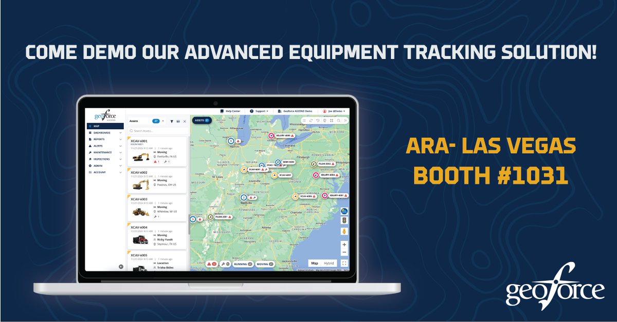 ARAHeaded to the ARA Show in Las Vegas, January 29-31? So are we! Stop by booth #1031 to learn how our tracking solutions can make managing your equipment easier and more efficient.