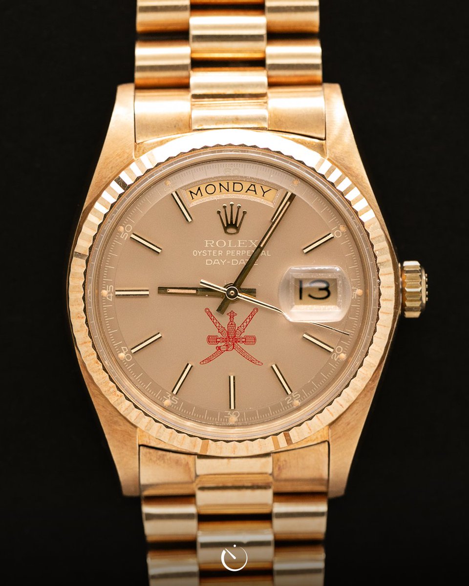 wc_auction's tweet photo. This 1974 Rolex Day-Date "Khanjar" is coming soon on Watch Collecting⏱️
🔗Find out about more upcoming watches through our link in bio
#WatchCollecting #Rolex #Day-Date #Khanjar #RolexDayDate https://t.co/Sdn3KDpGKU