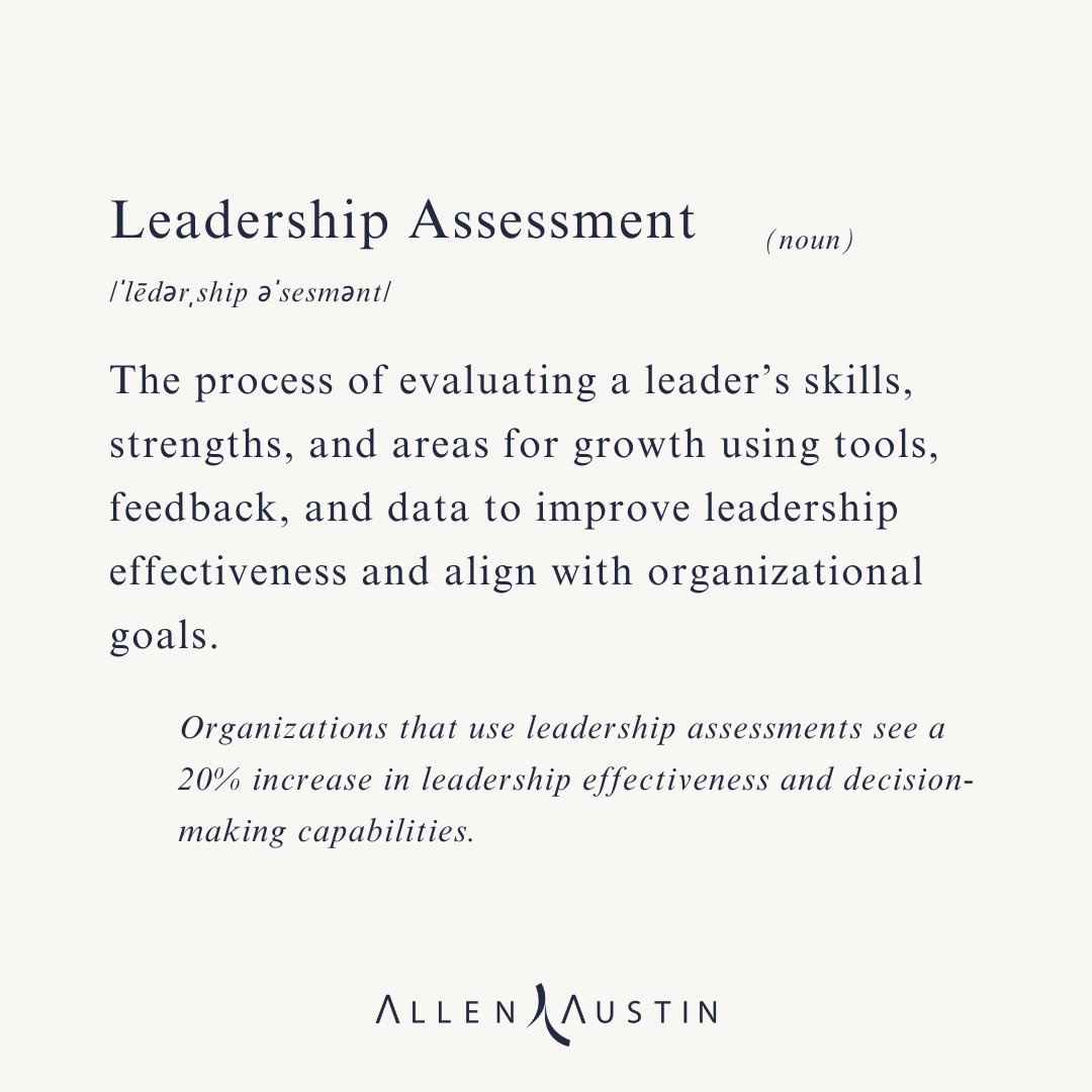 🔍 What Is Leadership Assessment? 🔍

Discover how Allen Austin’s leadership assessment solutions can help you unlock the full potential of your leadership team: allenaustin.com

 #LeadershipAssessment #LeadershipDevelopment #OrganizationalGrowth #ProfessionalDevelopment