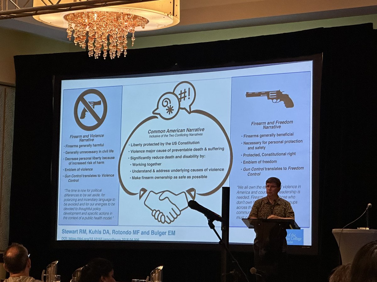 Our Hoffman lecturer <a href="/Stewartr84/">Ronald Stewart</a> speaking about how we can advocate to reduce firearm injuries while making firearm ownership as safe as possible. #ASPN2025 #Advocacy
