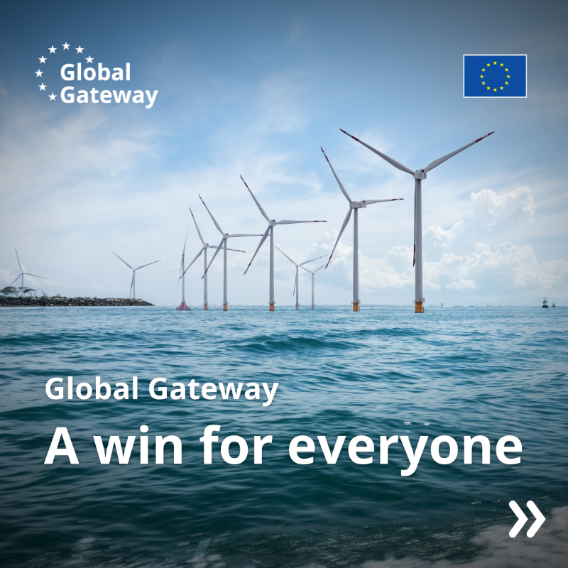 EU_Partnerships's tweet photo. Our #GlobalGateway strategy is a bold commitment to a sustainable, resilient, and digitally connected future.

It's a win for:
🇪🇺 Europe: Stronger markets &amp; value chains
🌍 Partners: Strategic autonomy &amp; local opportunities
💼 Private sector: New investment opportunities