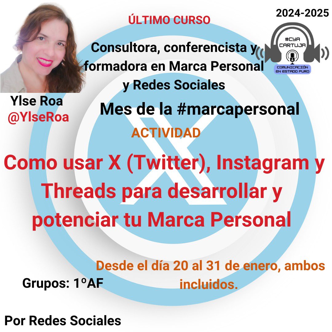 🔥Estimados participantes #CyACartuja: 

 📆  28/29 enero deben responder P4

👏🏻Los invito a ver el excelente ejemplo de un gran profesional como César 👇🏼

<a href="/leonlopezcesar/">César León</a>

x.com/leonlopezcesar…

<a href="/Clase_CyAC/">José Miguel</a> #AlumnosQueDejanHuellas 
#YlseTw #FPAndaluza  #MarcaPersonal