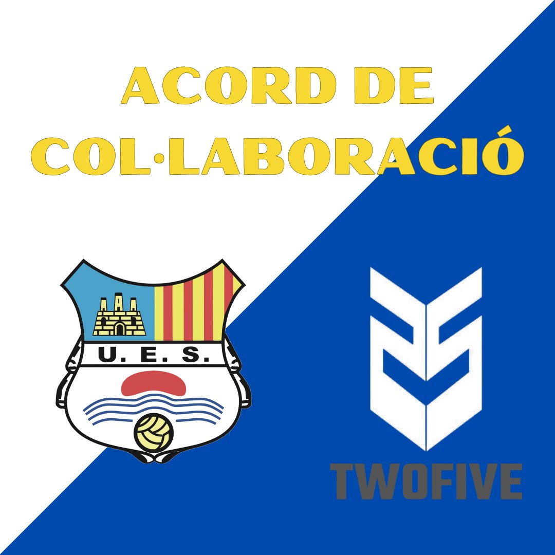 🔵⚪ COMUNICAT 🔵⚪

🤝 Acord de col·laboració entre la UE Sitges i la marca de guants de porter Twofive!

🧤 Aquest acord permetrà als nostres porters gaudir de descomptes exclusius en la compra de guants Twofive.

Seguim treballant per oferir les millors oportunitats! 💪