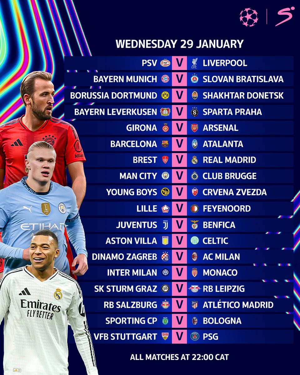 SSFootball's tweet photo. ALL 18 #ChampionsLeague matches will be live on SuperSport 😁

#SSUCL https://t.co/wulv0XiDnS