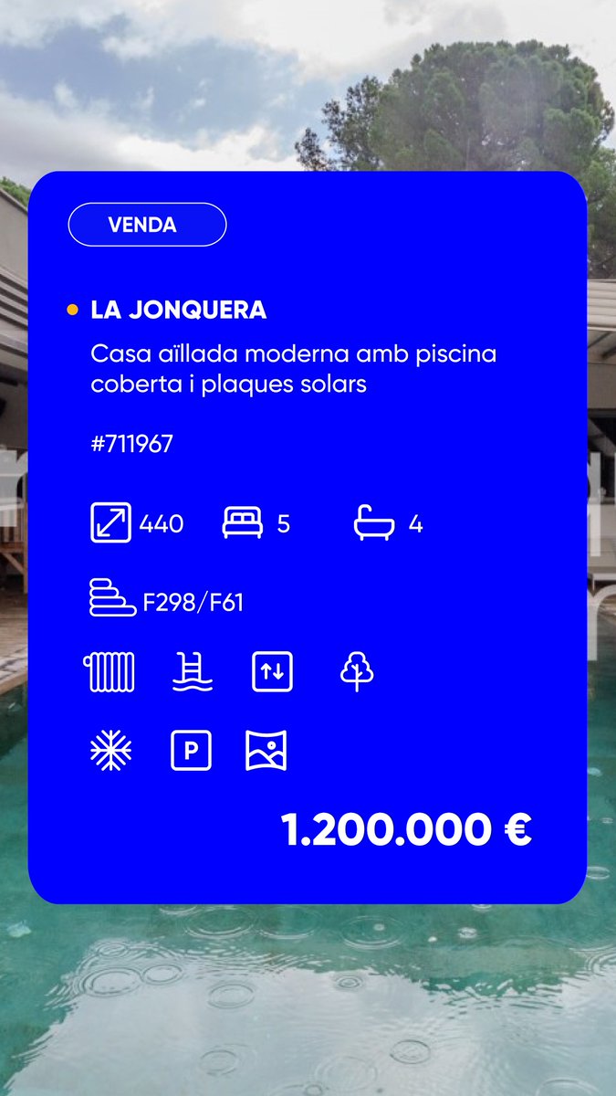 🙂 Avui us presentem aquesta casa, que tenim a la venda a la Jonquera, que té:

- 440 metres quadrats
- 5 habitacions
- 4 banys
- pisicina coberta
- gimnàs
- sauna
- plaques solars

😍 I totes les comoditats que et puguis imaginar T'interessa? Contacta amb nosaltres!