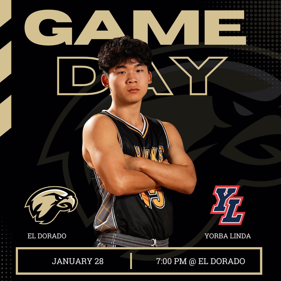 edhshawksbkb's tweet photo. 🦅 Game Day!!
El Dorado vs Yorba Linda
🏀Tip-off at 7:00 PM
📍Location: El Dorado High School
Come out and support your team!
Let's pack the stands and make some noise!💥
#GameDay #EIDoradoBasketball
#GoHawks #HawkWay https://t.co/lyyV0cMofr