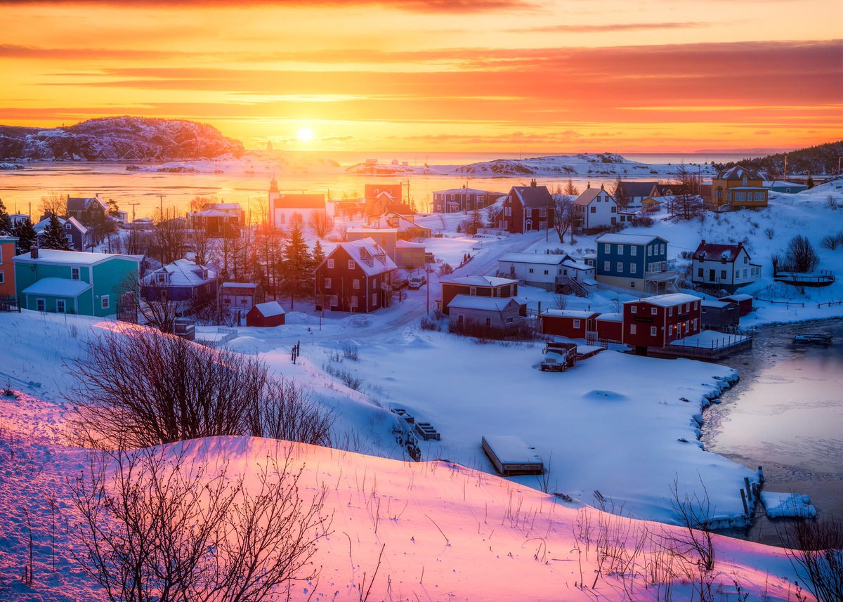 Wintertime at Trinity Newfoundland.