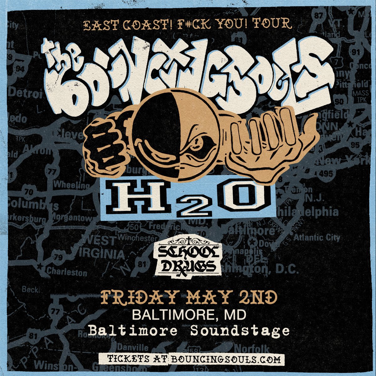 Baltimore Soundstage (@bmoresoundstage) on Twitter photo PUNK FANS! The Bouncing Souls bring their EAST COAST! F#CK YOU! TOUR to <a href="/BmoreSoundstage/">Baltimore Soundstage</a> Fri, May 2nd! Presale tix on sale Thu at 10am with code SOUNDSTAGE > hive.co/l/3x255v 🔥 PUNK FANS! The Bouncing Souls bring their EAST COAST! F#CK YOU! TOUR to <a href="/BmoreSoundstage/">Baltimore Soundstage</a> Fri, May 2nd! Presale tix on sale Thu at 10am with code SOUNDSTAGE > hive.co/l/3x255v 🔥