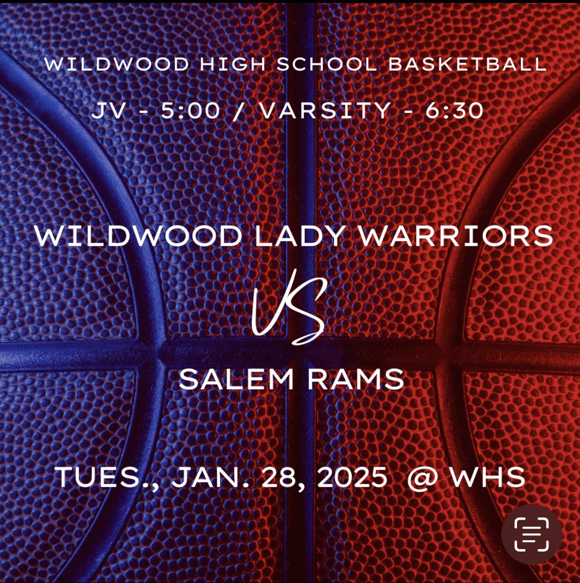 Game Time Change for Tonight:
         JV 5:00 - Varsity 6:30
Hope to see everyone there…