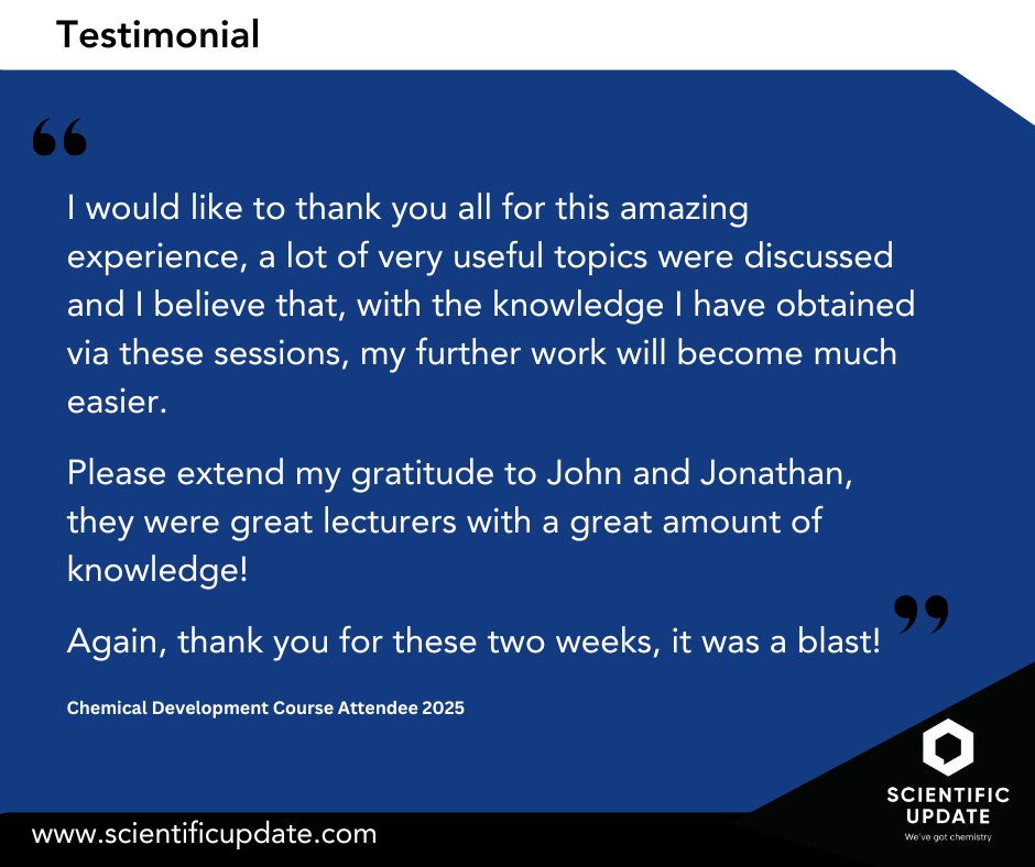 SciUp's tweet image. Here's a fantastic testimonial from a recent course attendee. All feedback like this helps our team ensure that our training courses are valuable, relevant, and challenging for participants. We’re grateful for your insights!

#TestimonialTuesday  #CourseFeedback #CPD #Training