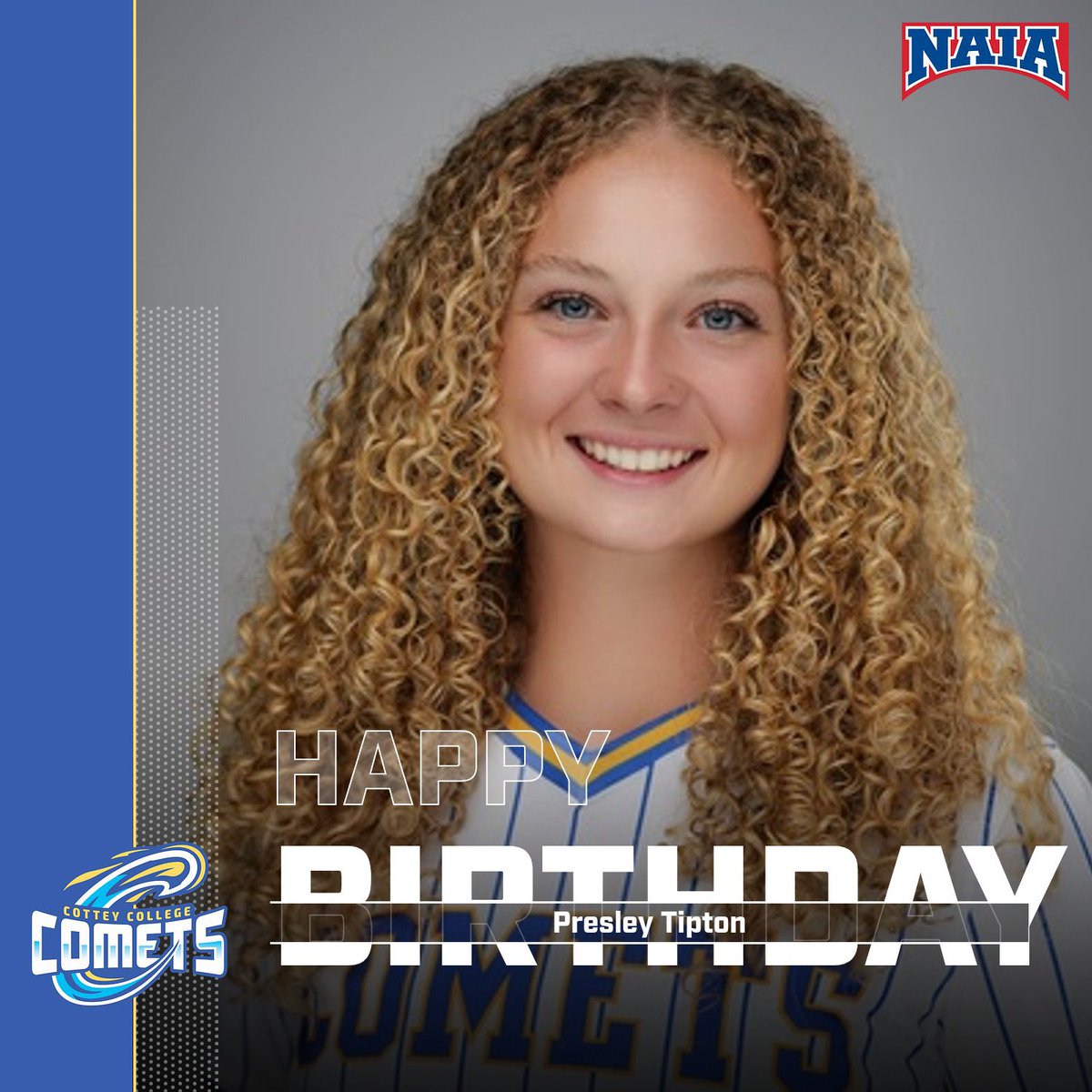 Happy birthday Presley! We are so thankful to have you apart of this program and we hope you have a great day!☄️💙🥎
