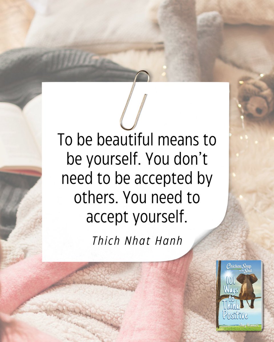 Love and accept yourself exactly as you are.