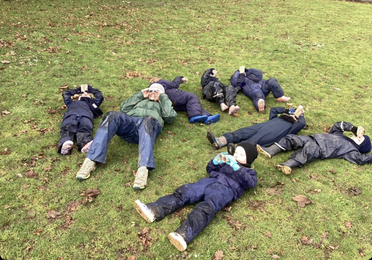 #StNicksForestSchool have thoroughly enjoyed bird watching this week, pigeons, robins, magpies, black birds were among some of the birds that #StNicksReception spotted with their binoculars. We learnt you had to be quiet, still &amp; patient
