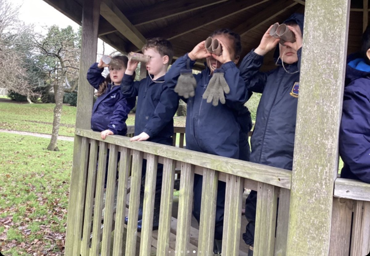 StNicksForest's tweet photo. #StNicksForestSchool have thoroughly enjoyed bird watching this week, pigeons, robins, magpies, black birds were among some of the birds that #StNicksReception spotted with their binoculars. We learnt you had to be quiet, still &amp; patient https://t.co/44b9YFc8gi