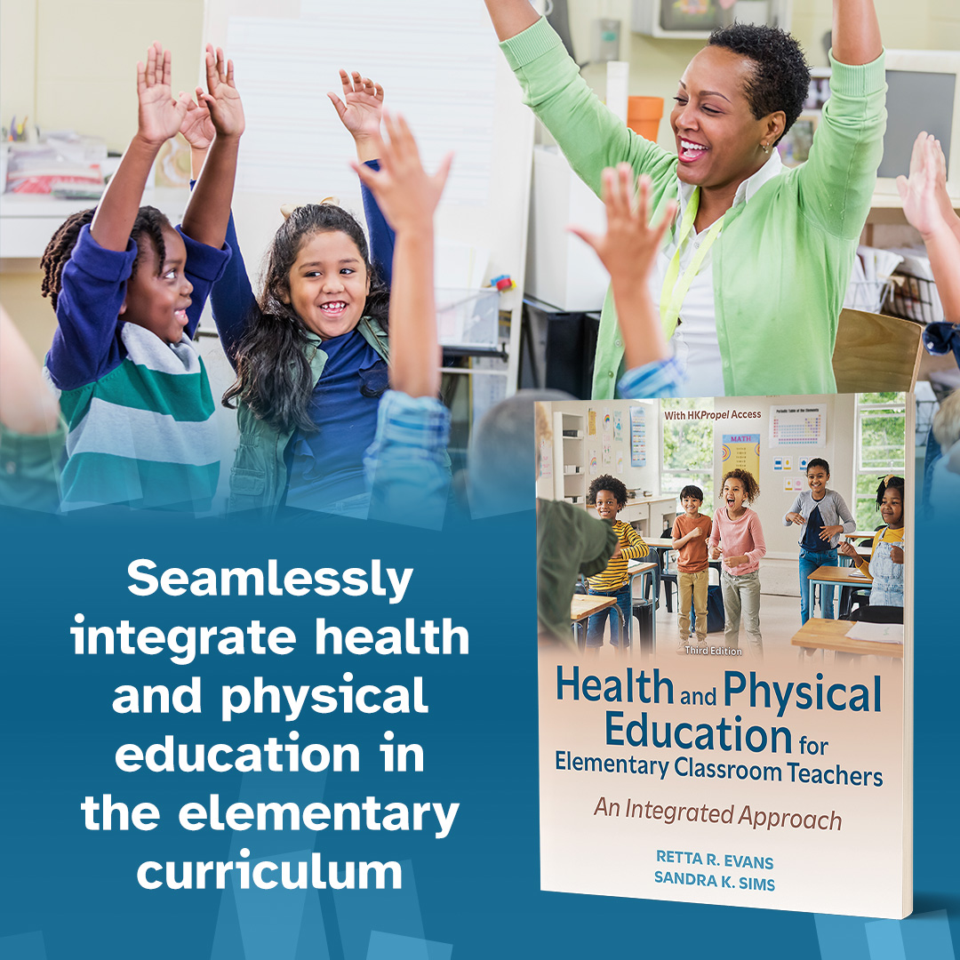 HumanKineticsPhysEd (@humankineticspe) on Twitter photo New edition arriving in April: Health and Physical Education for Elementary Classroom Teachers, 3rd Edition, by Retta Evans and <a href="/SimsSandraK/">Sandra Sims</a>! Seamlessly integrate #HPE in the elementary curriculum. Learn more and request a review copy 👉 ecs.page.link/Mvw9i #HPE New edition arriving in April: Health and Physical Education for Elementary Classroom Teachers, 3rd Edition, by Retta Evans and <a href="/SimsSandraK/">Sandra Sims</a>! Seamlessly integrate #HPE in the elementary curriculum. Learn more and request a review copy 👉 ecs.page.link/Mvw9i #HPE