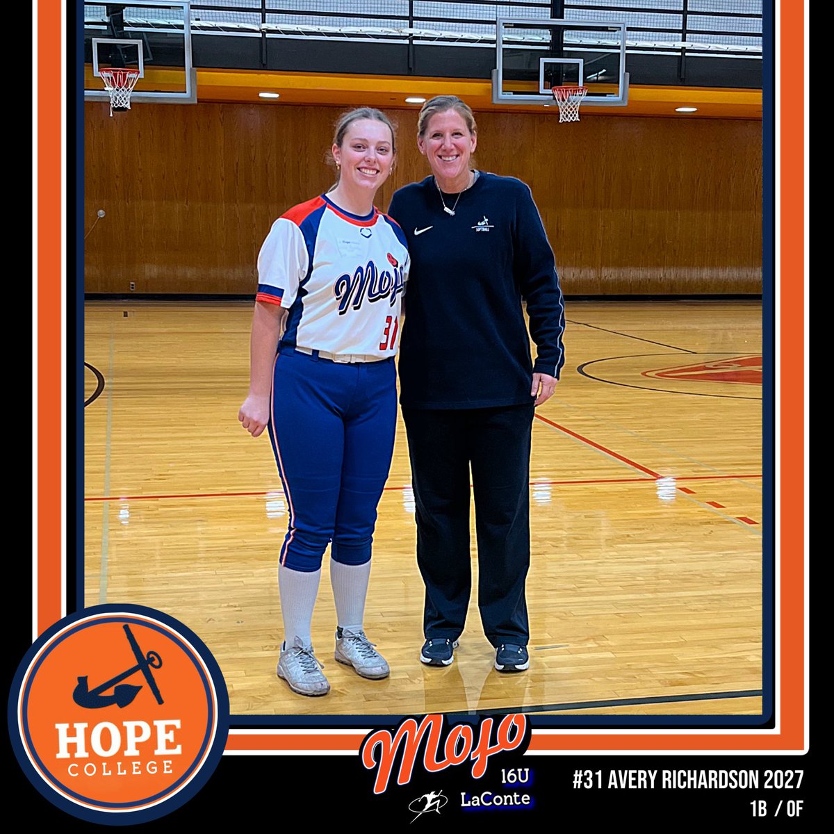 MojoLaConte's tweet photo. ๐จCAMP ALERT- HOPE COLLEGE ๐จ
THANK YOU Coach Metiva and the Hope softball team for hosting our player #31 Avery Richardson at your prospect softball camp this past weekend. #HopeSB https://t.co/KDhp8GZvBx