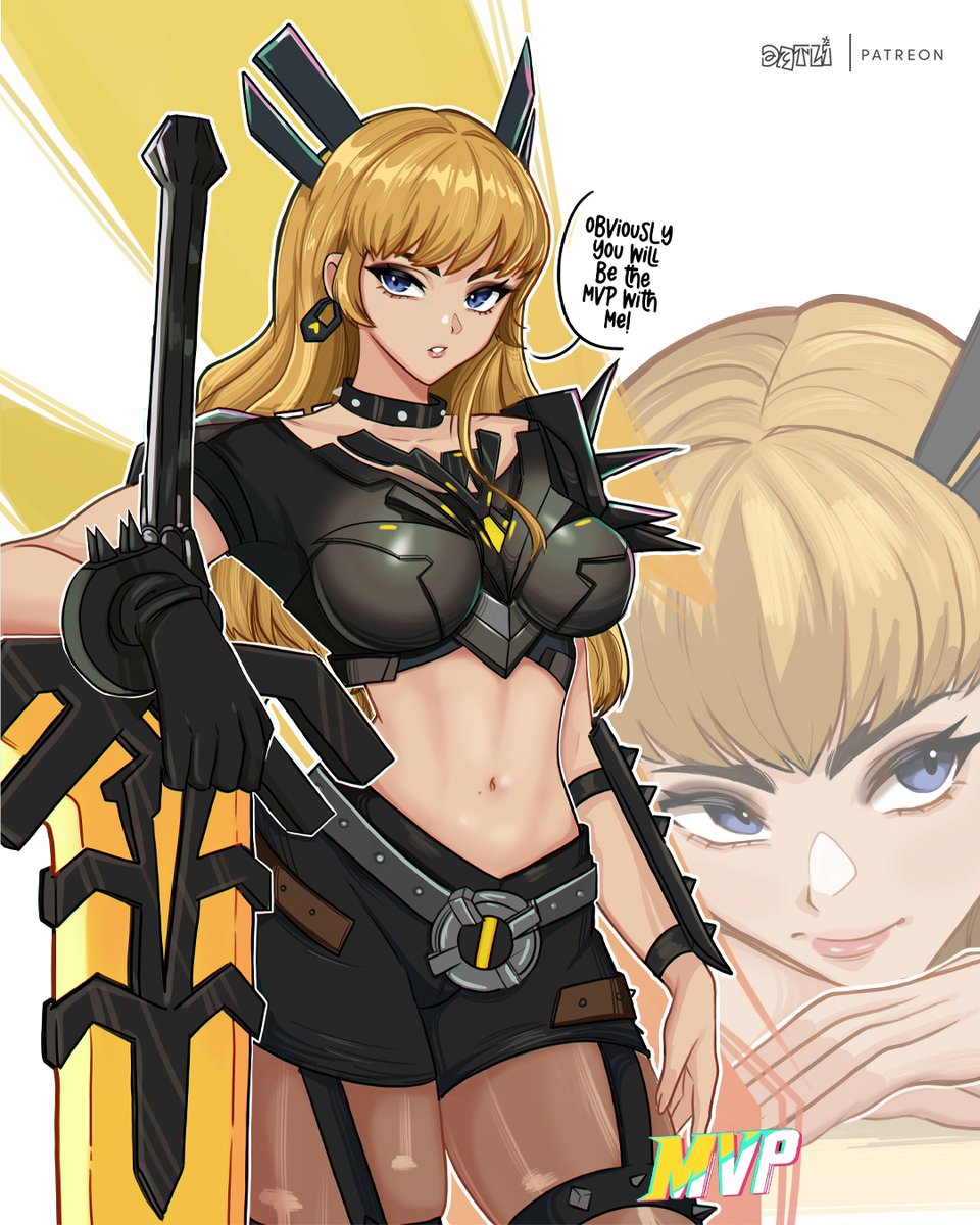 Mamasita Magik! ✨🙏🏾 
#marvelrivals #magik
The pose was inspired by <a href="/buffmiffy/">Buffy</a>