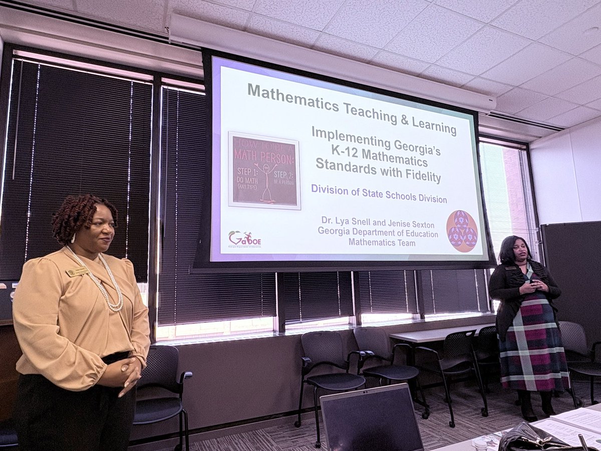 tanzy_kilcrease's tweet image. Robin Cartright did an excellent job with the ELA presentation!  Now, we are fortunate to have Lya Snell and Jenise Sexton with us to teach us about the math standards!  I can’t wait!